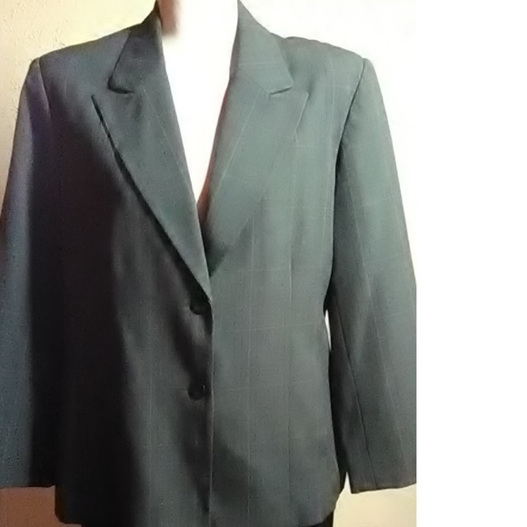 Apt 9 New Gray Plaid Blazer Size 16 - Picture 5 of 6